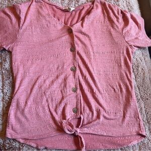 Weatherproof Pink Button-Down Women's Shirt